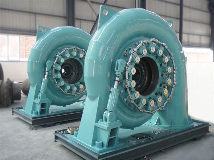用于迷你水电项目的2x375KW小型水电涡轮发电机组